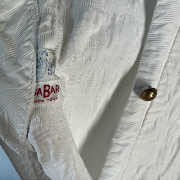 Gabar New York Vintage white vest women’s S or XS long line floral textured vest - Picture 7 of 16